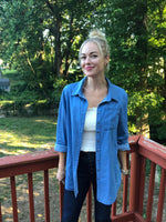 Don't Mess With Mama Denim Top