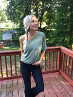 Texas Two Step One Shoulder Top - POSH NOVA