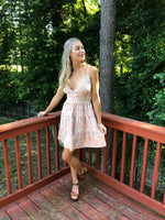 Flower Darling Spaghetti String Dress- White - POSH NOVA