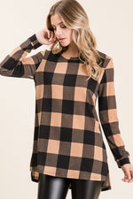 Megan Checkered Tunic - POSH NOVA