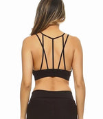 Posh Mesh Sports Bra- Black - POSH NOVA