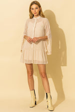 Paris Days Ivory Dress - POSH NOVA