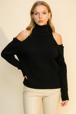 Classic Affair Cold Shoulder Top - POSH NOVA