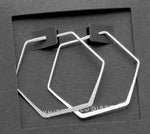 14K Hexagon Hoops - POSH NOVA