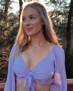 Stay Ready Lilac Crop Long Sleeve Top - POSH NOVA