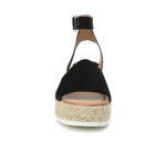 Lauren Platform Sandals-Black - POSH NOVA